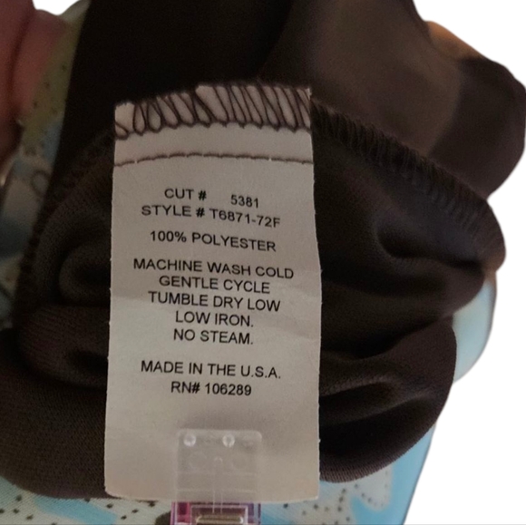 Trixxi Juniors Floral Halter Neck Dress - Blue and Brown - Picture 4 of 6